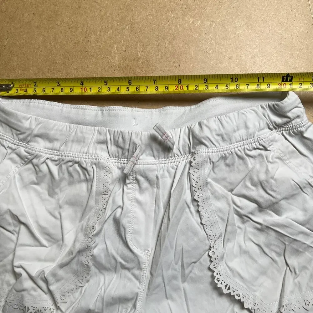 Ivivva White Lace Trim Activewear Size 14